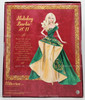 2011 Holiday Barbie Doll Green and Gold Dress Mattel 93372