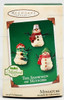 Hallmark Keepsake The Snowmen of Mitford Miniature Christmas Ornaments Set of 3