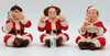 Larry, Moe, and Curly The Three Stooges Ornament Set Hallmark QX6499