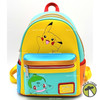 Pokemon Color Block Starters Mini Backpack Loungefly Pikachu Squirtle Bulbasaur