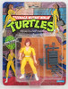 TMNT April O'Neil Action Figure 1988 10-Back with No Stripes