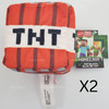 Minecraft Basic Blocks Lot of 12 Mini Plush Full Case Creeper, Steve, and More