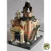 Disney Village Light Up Fire Station Lighted Porcelain Building