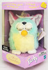 Electronic Furby Toy Mint & Yellow with Hat 2000 Tiger Electronics Hasbro 01580