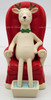Department 56 Santa's Reindeer R&R Christmas Memories Porcelain Figurine