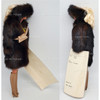 Custom Barbie Doll in Mahogany Mink Coat from Lara's Fur Accessories in New York