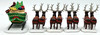 Department 56 Sleigh and Eight Tiny Reindeer Heritage Village Collection