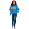 Barbie Signature Hannukah Holiday Sweater Doll with Brunette Wavy Hair