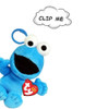 Ty Clips Sesame Street Cookie Monster Plush Keychain