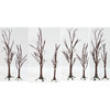 Department 56 Village Accessories Lot of 9 Trees and 1 Road.