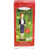 Commuter Set Barbie Ornament and Hatbox Ornament Hallmark Keepsake