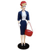 Commuter Set Barbie Ornament and Hatbox Ornament Hallmark Keepsake
