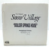Department 56 The Original Snow Village Boulder Springs House 54873