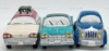Department 56 Original Snow Village Classic Cars Lot of Three 54577