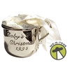 1995 Hallmark Keepsake Baby’s 1st Christmas Silver Cup Ornament Engravable Tag