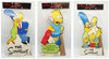 The Simpsons Lot of 3 Cardboard Cut Outs 17" Tall Standees Marge Homer Bart NRFP