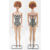 1962 Barbie Titian Bubble Cut Black & White Swimsuit 1959 Barbie Box USED