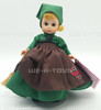 Madame Alexander Poor Cinderella #498 1990 Green Dress Brown Apron W/Tags NIB