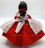 Madame Alexander Jo Little Women Doll 1983 Red Dress White Lace Apron # 413