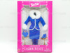 Barbie Fashion Avenue Boutique #14980 Royal Blue Suit w/White Fur NRFB
