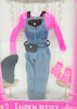 Barbie Fashion Avenue #14980 Denim Overalls Pink Lace Top Accessories NRFB