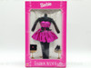 Barbie Fashion Avenue #14980 Shiny Pink Party Dress Black Accessories NRFB
