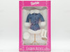 Barbie Fashion Avenue #14980 Denim 2 Piece Outfit Fur Trim Cowboy Boots NRFB