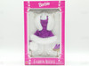 Barbie Fashion Avenue #14980 Purple Party Dress with White Fur Accessories NRFB