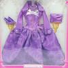 Barbie Fashion Avenue Evening Wear #18120 Purple Gown w/Silver Bow NRFB