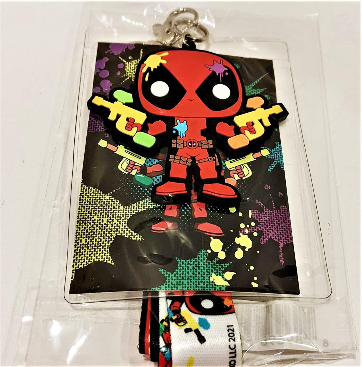 Funko POP! Paintball Deadpool Lanyard & Badgeholder Marvel 2021 WeRToys