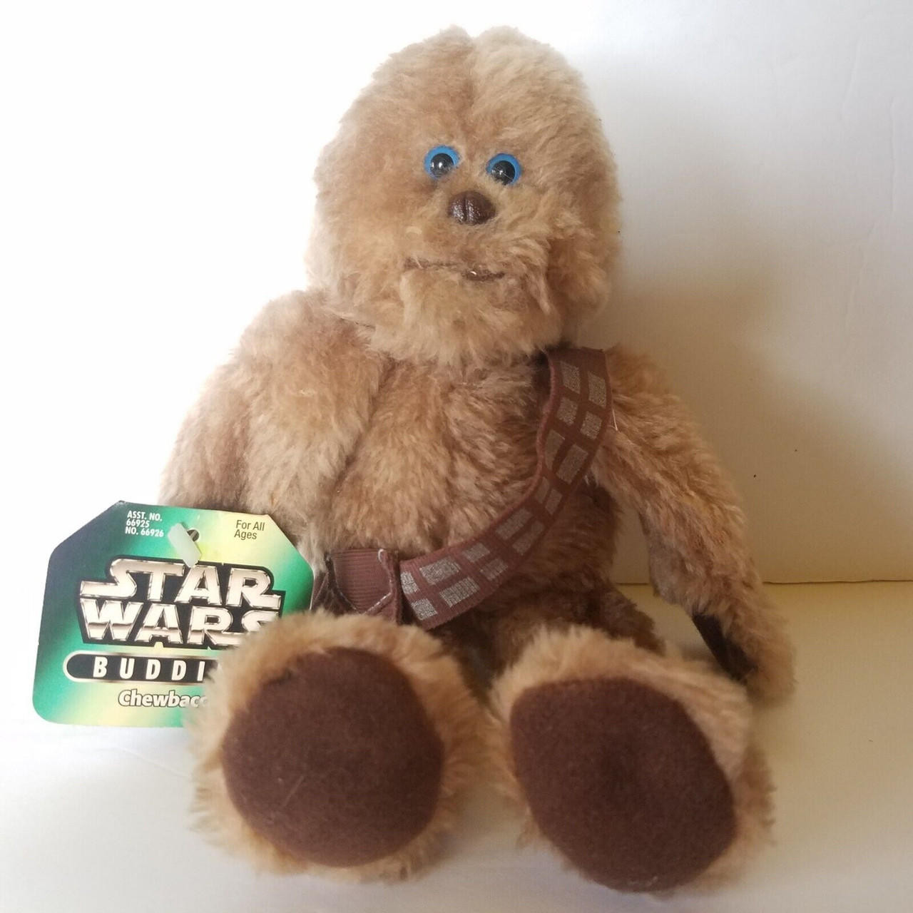 Star Wars Buddies Chewbacca With Bandolier Plush 1997 Kenner 66926 We R Toys 