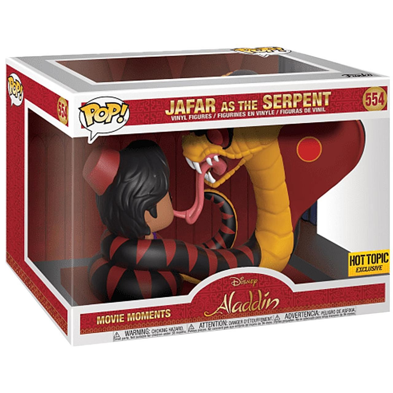 Funko Pop! Jafar As The Serpent (Hot Topic Exclusive) Con Carta Da Trading – Figura Vinile Disney Aladdin, 10 Cm - 3