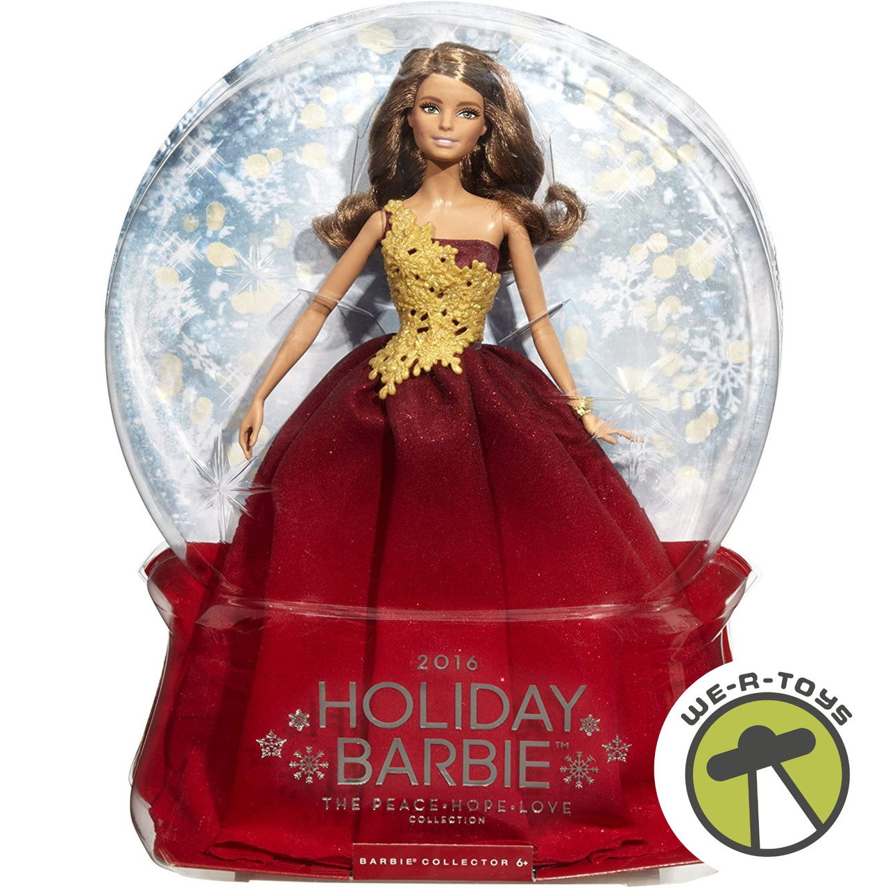 2016 Holiday Barbie Doll Brunette The Peace Hope Love Collection