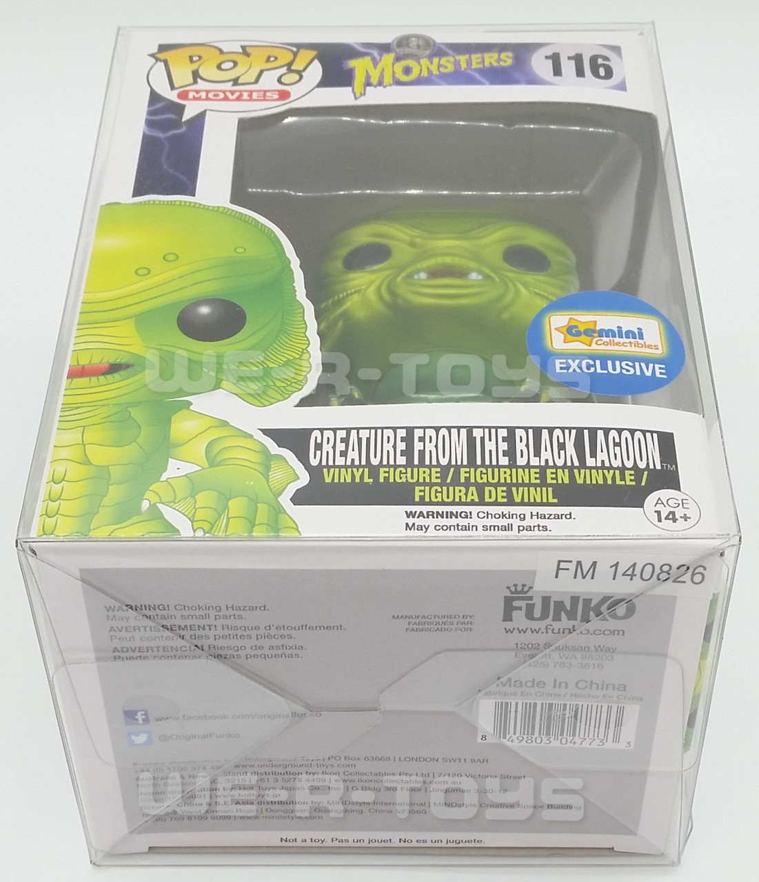 Funko Pop Movies Monsters Creature From The Black Lagoon 116 NRFB