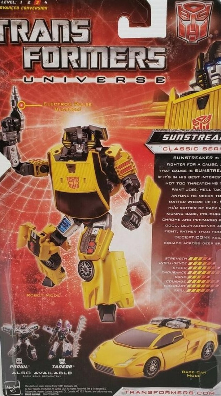 Details about   Hasbro Transformers Universe Classic Series SUNSTREAKER Action Figure