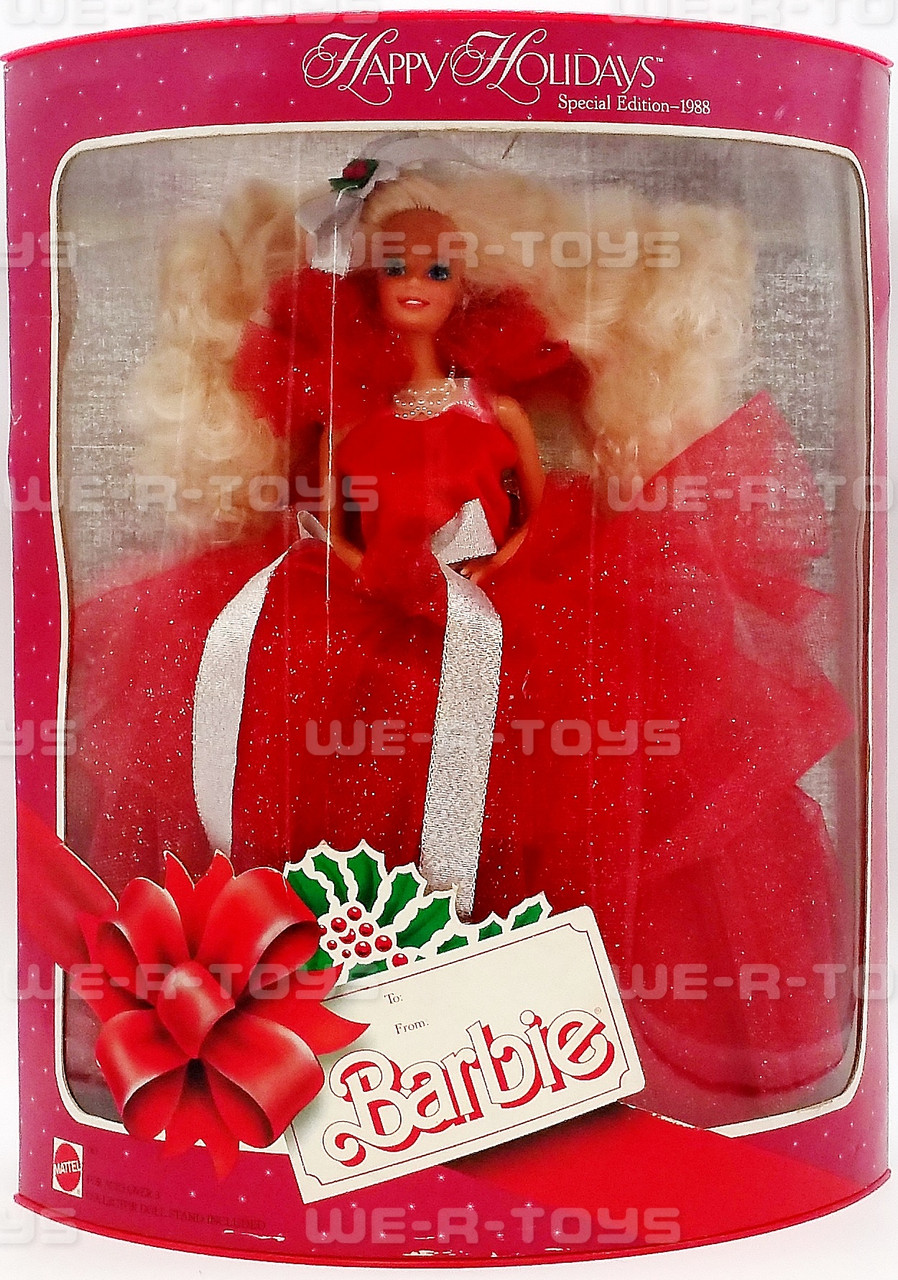 1988 Happy Holidays Special Edition Barbie Doll Mattel No. 1703