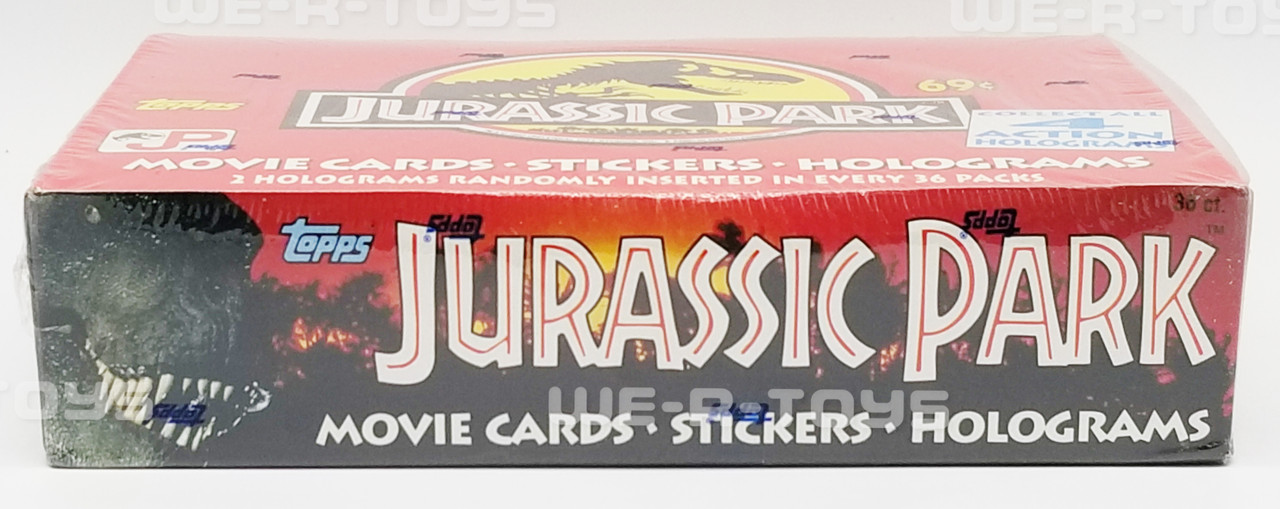 Jurassic Park Topps Movie Cards Stickers Holograms 36 Packs Factory Sealed  Box - We-R-Toys