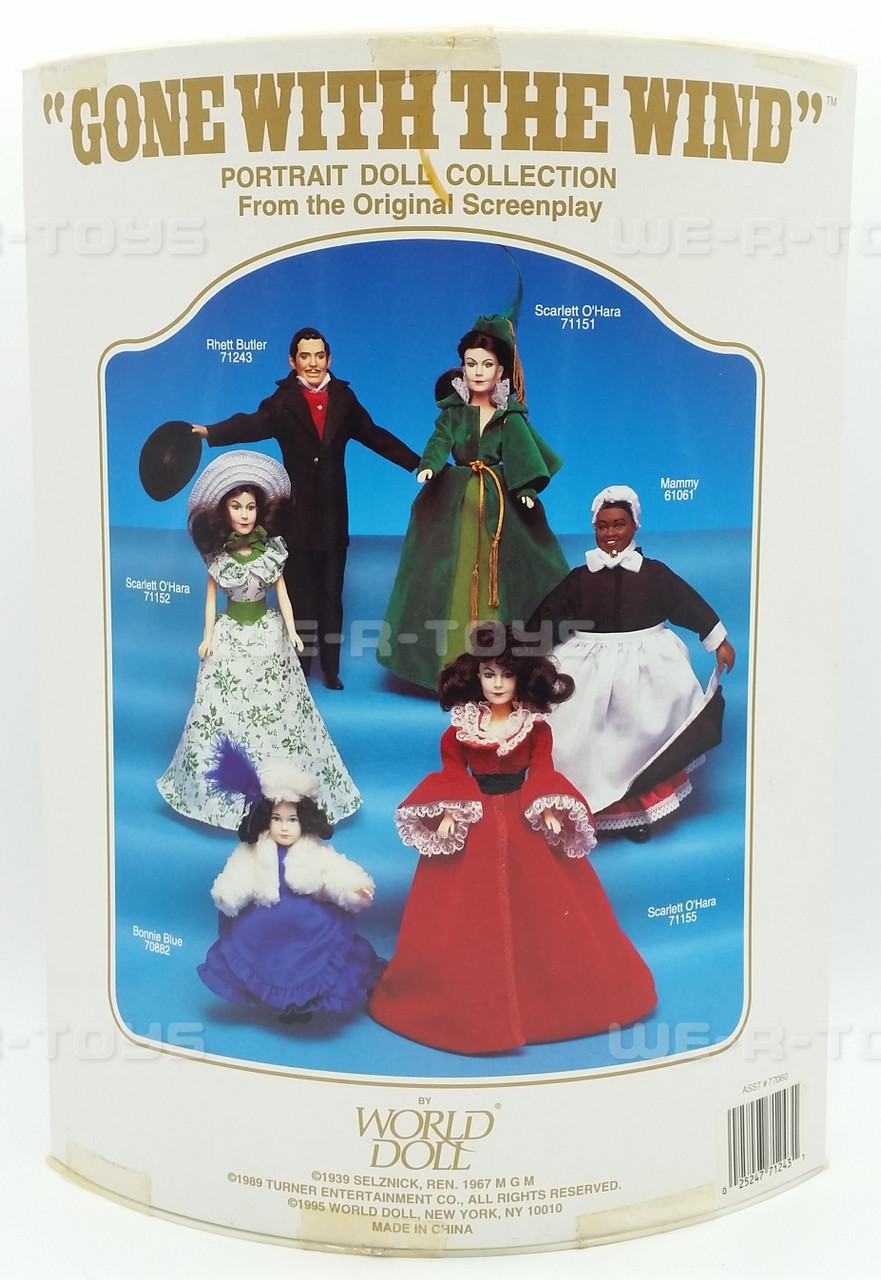 Lot of 2 World Doll Gone With The Wind Scarlett & Rhett Limited