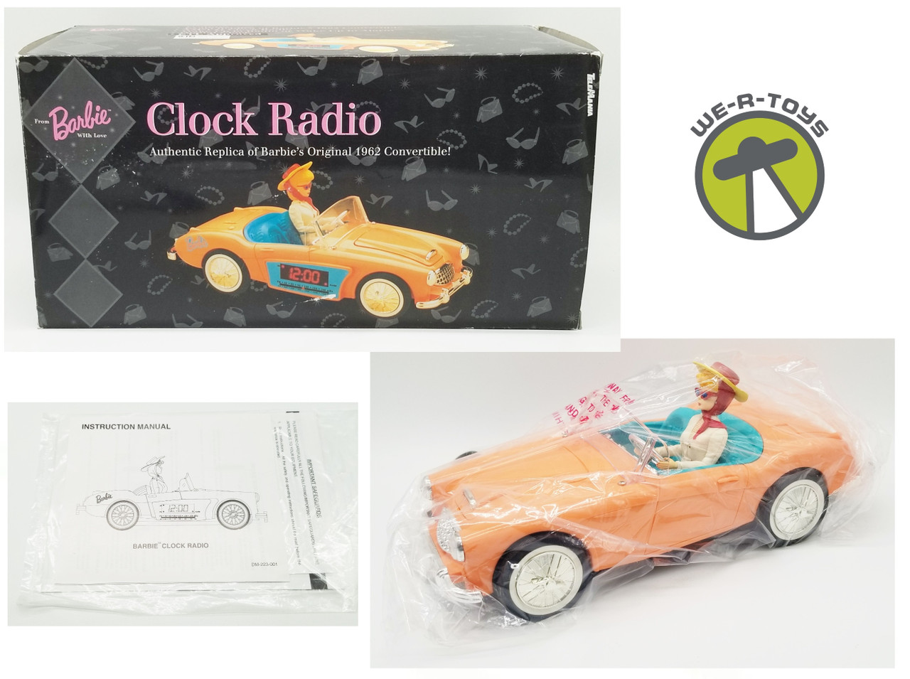 barbie clock radio 1962 convertible