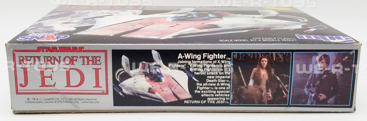 Star Wars Return of the Jedi A-Wing Fighter Model Kit It's A Snap