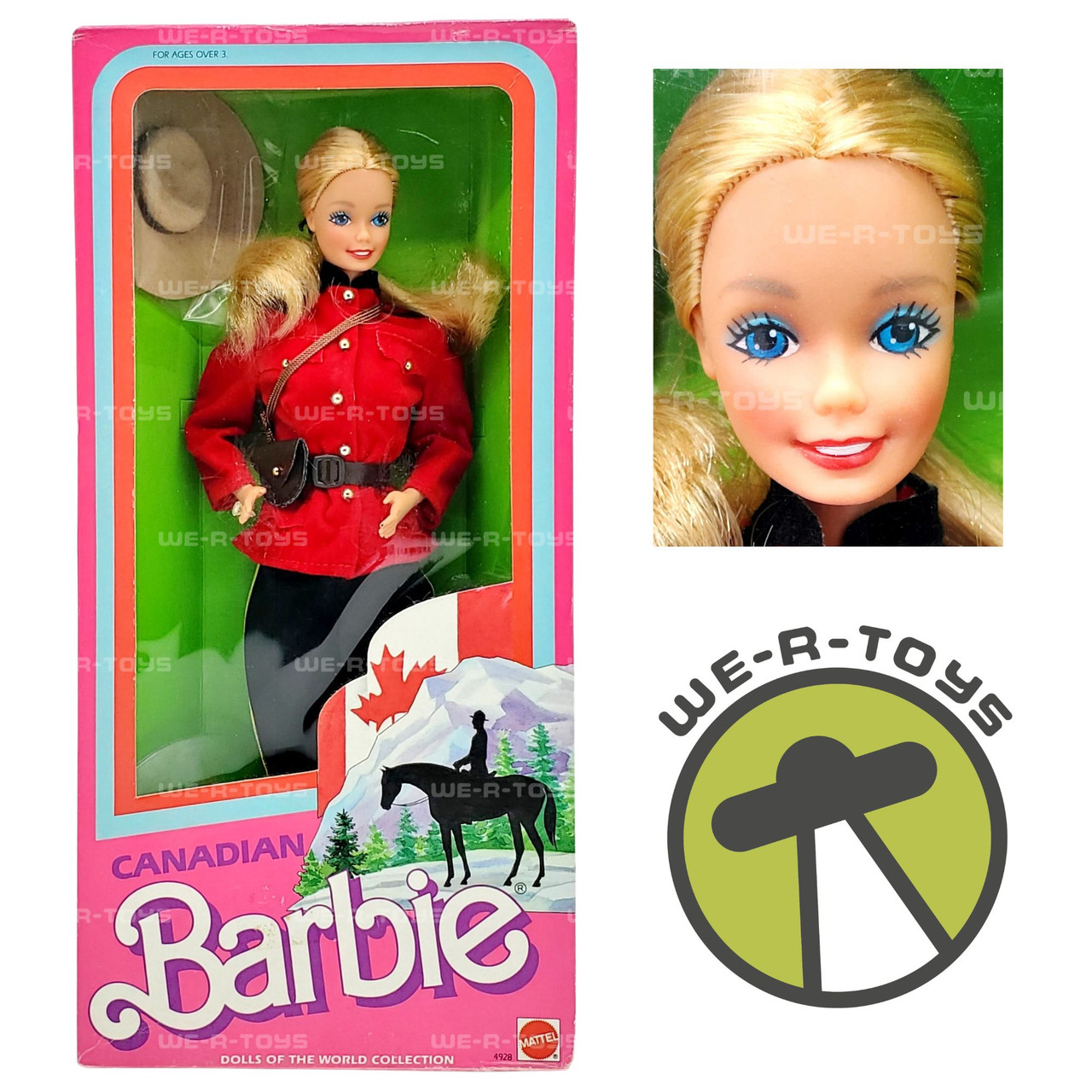 Canadian Barbie Dolls of the World 1987 Mattel 4928 We R Toys