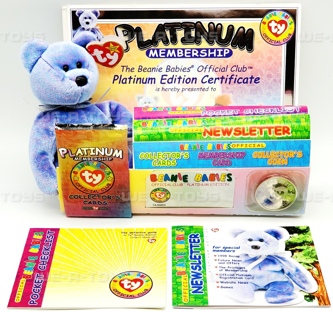 TY Beanie Babies Official Club Platinum Membership Kit 1999