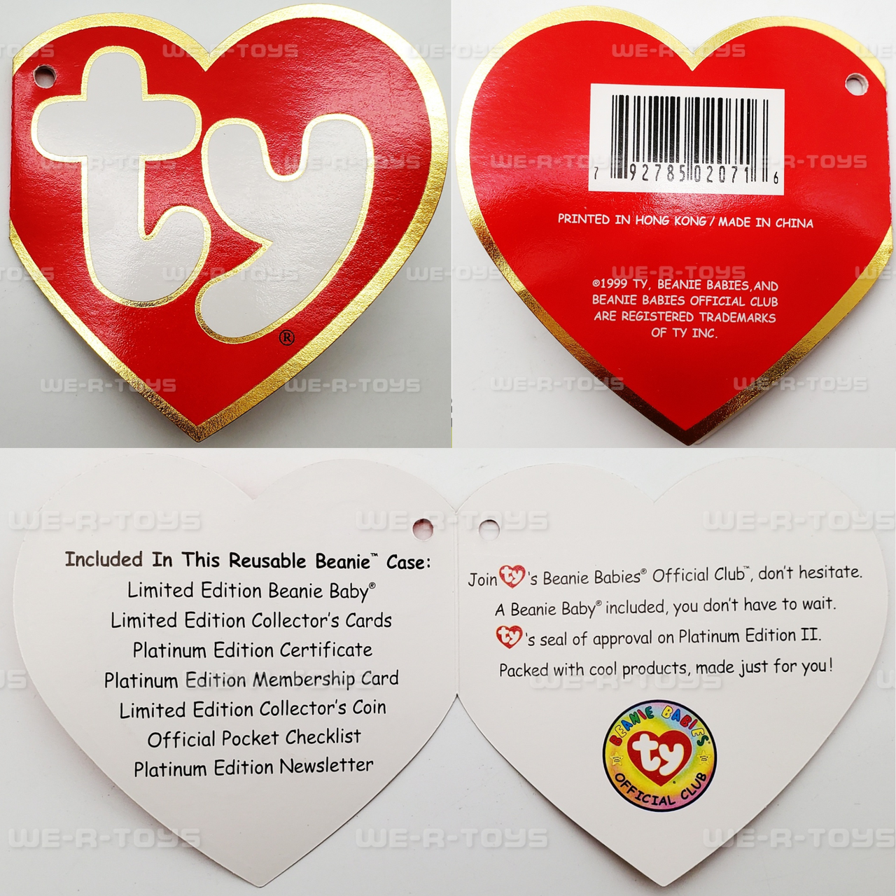 Beanie babies platinum membership 1999 value hotsell