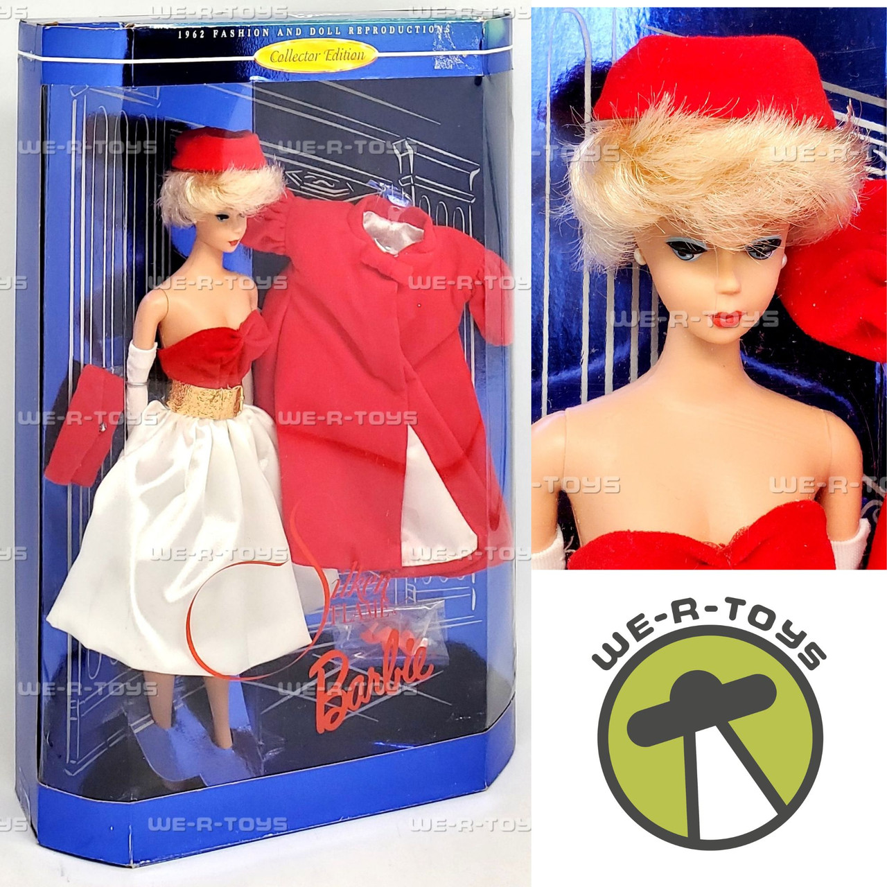 Silken Flame 1962 Reproduction Barbie Doll 1998 Mattel 18449