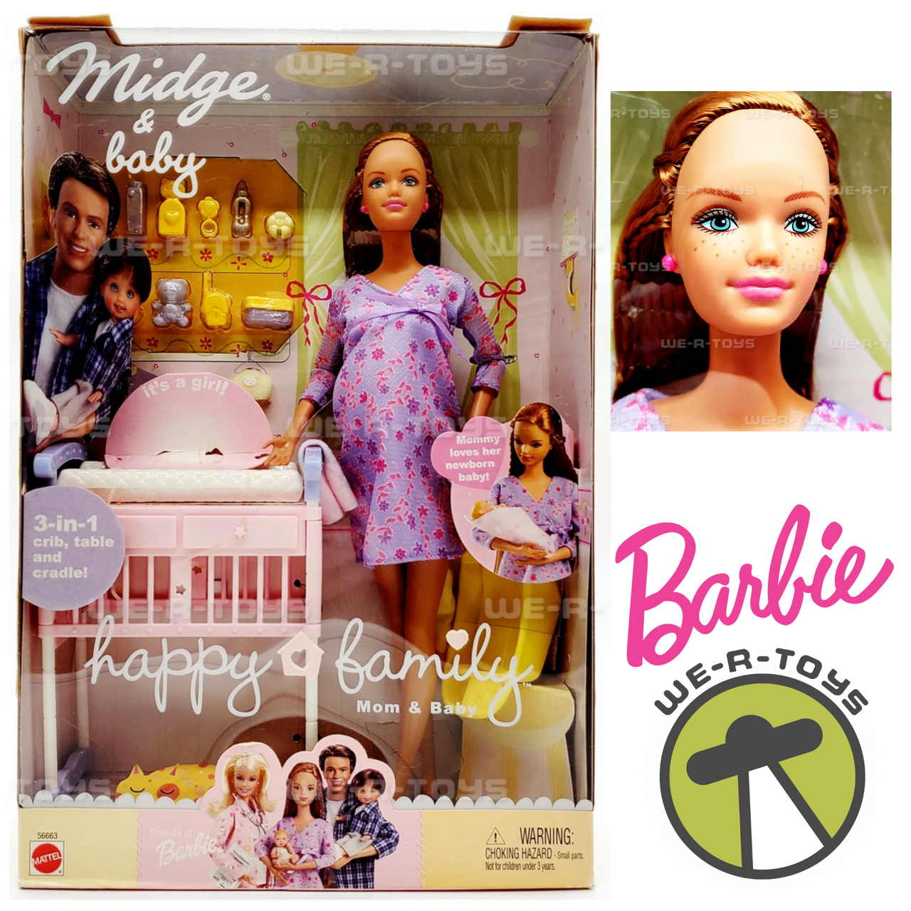 Barbie(バービー) Happy Family Pregnant Midge & Baby ドール 人形