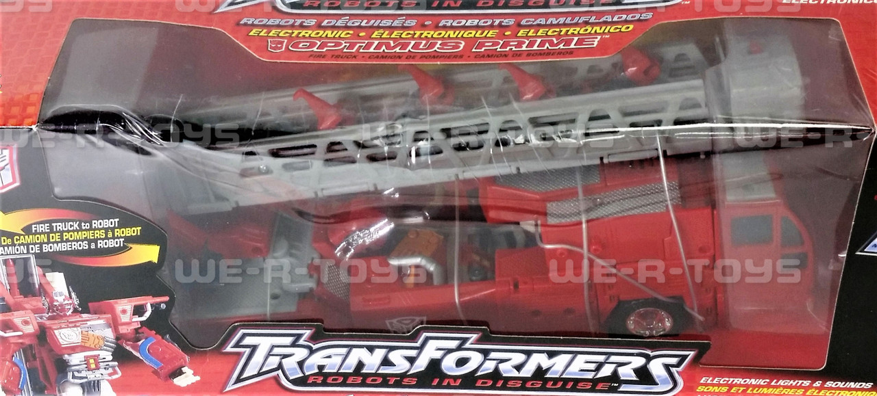 Transformers Robots in Disguise Electronic Optimus Prime Firetruck