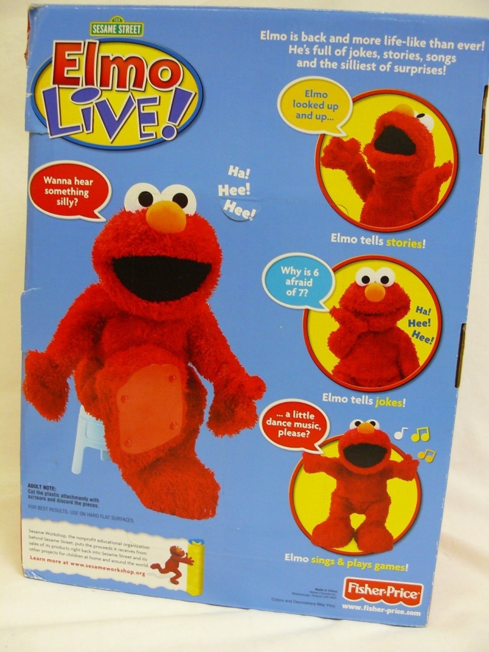 Elmo Live Electronic Doll Sesame Street Fisher Price 2008