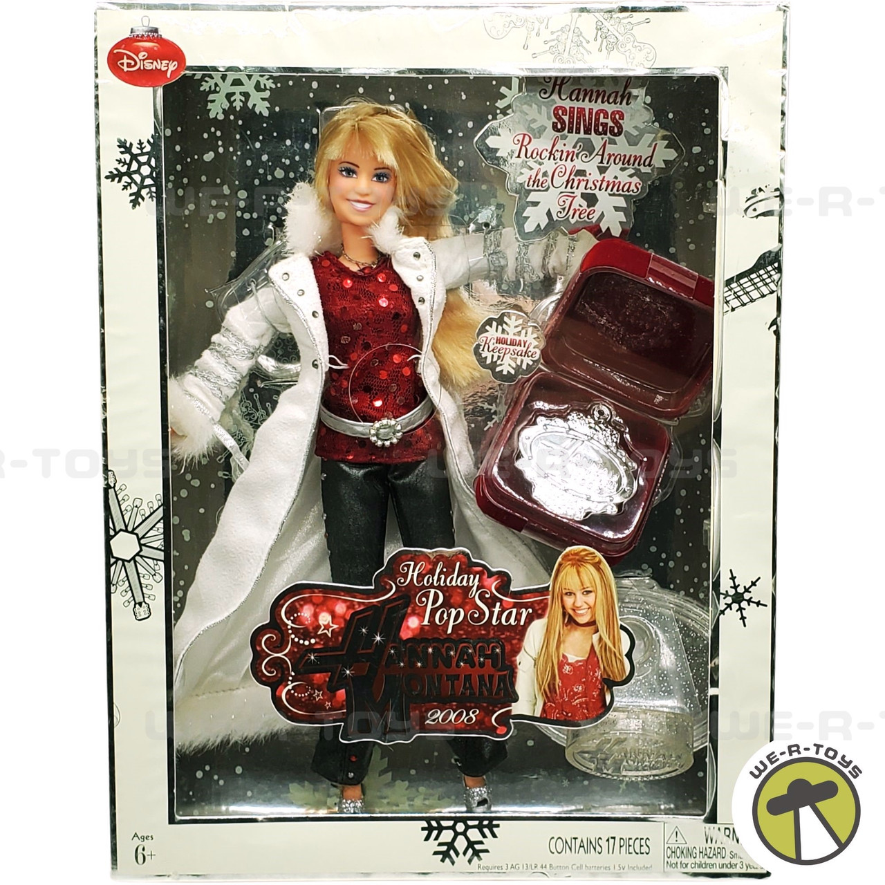 2008 Hannah Montana Holiday Pop Star Doll Jakks Pacific #20275