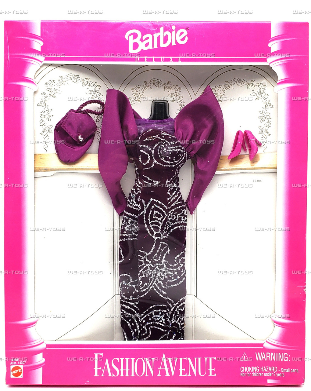 Barbie Fashion Avenue Collection Deluxe Purple Dress 1995 Mattel #14306 - We-R-Toys Barbie Fashion Avenue Collection Deluxe Purple Dress 1995 Mattel #14306 - We-R-Toys