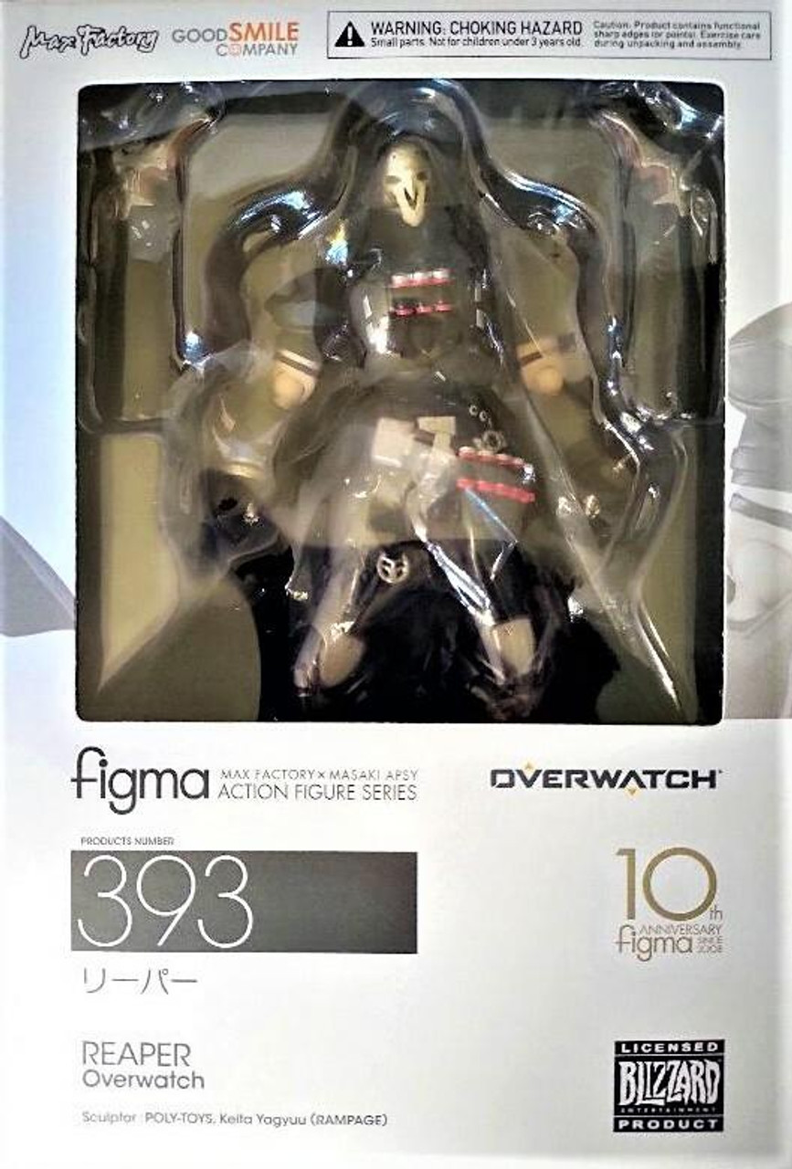 Max Factory Figma 10 Year Anniversary #393 Overwatch Reaper Action Figure